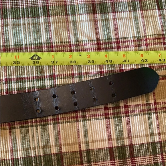 Large Dark Brown No Boundaries Faux Leather Belt - Picture 3 of 7